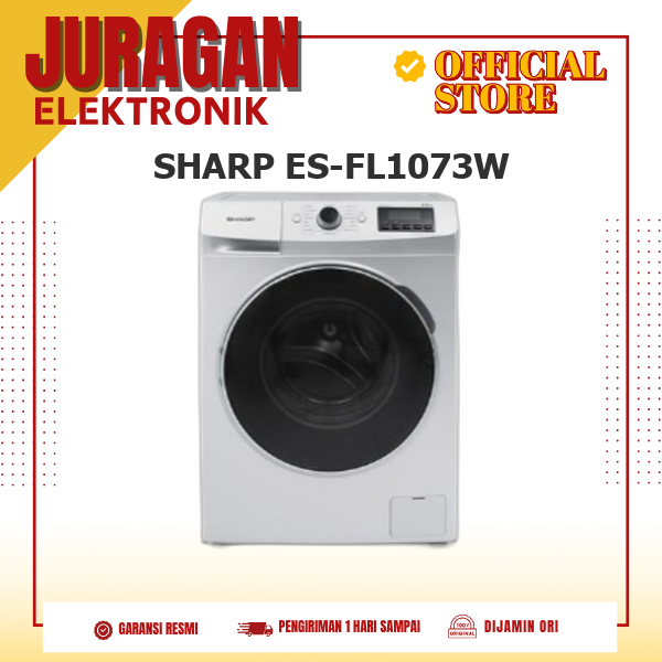 SHARP ES-FL1073W MESIN CUCI FRONT LOADING 7 KG ES-FL1073W FL1073W