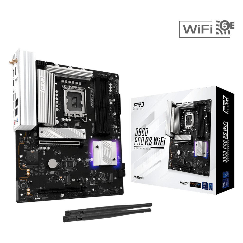 Motherboard ASROCK B860 Pro RS (LGA1851, B860, DDR5, USB3.2, SATA3)