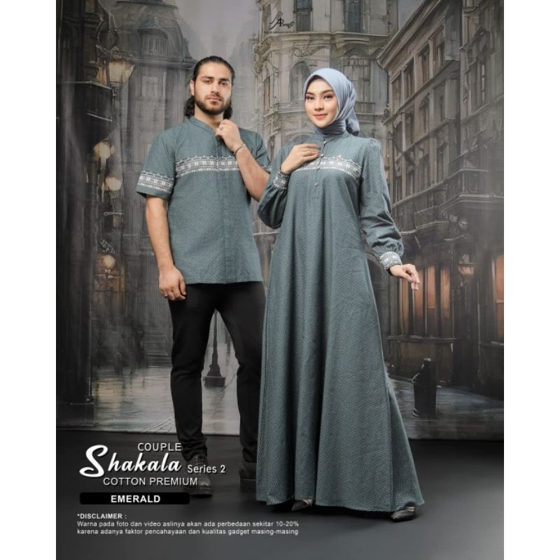 Shakala Couple Series 2 by Arrafi ORI Gamis Koko Sarimbit Adem Mewah