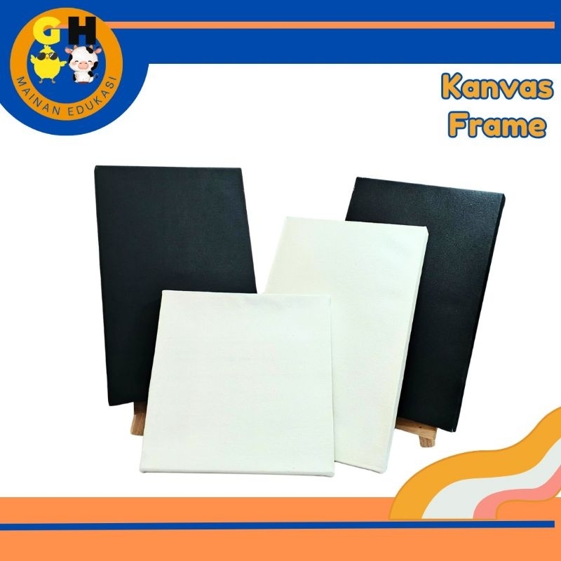 

Canvas Lukis Putih 20x20 Hitam Oil dan Watercolor Kanvas Melukis Prakarya