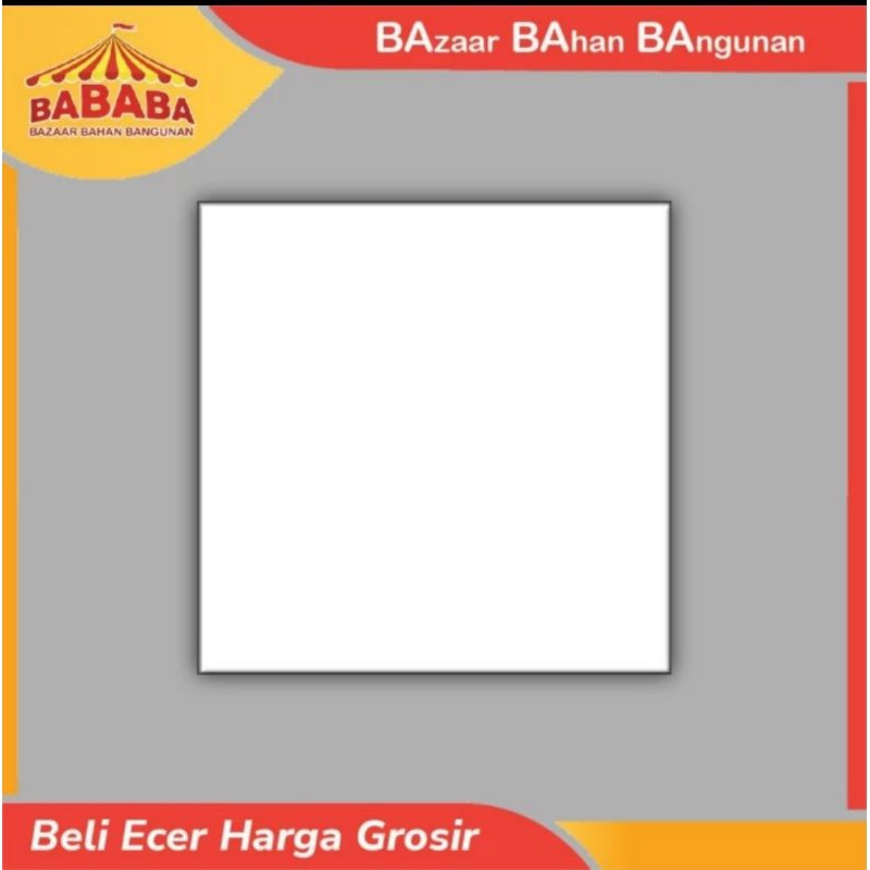 KERAMIK PUTIH POLOS GLOSSY 50X50 ACCURA PUTIH POLOS