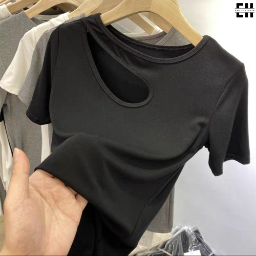 Baju Wanita Knit Crop Top /Atasan Wanita Korean Style /Kaos Crop Top Polos Wanita /T-Shirt Wanita Cr