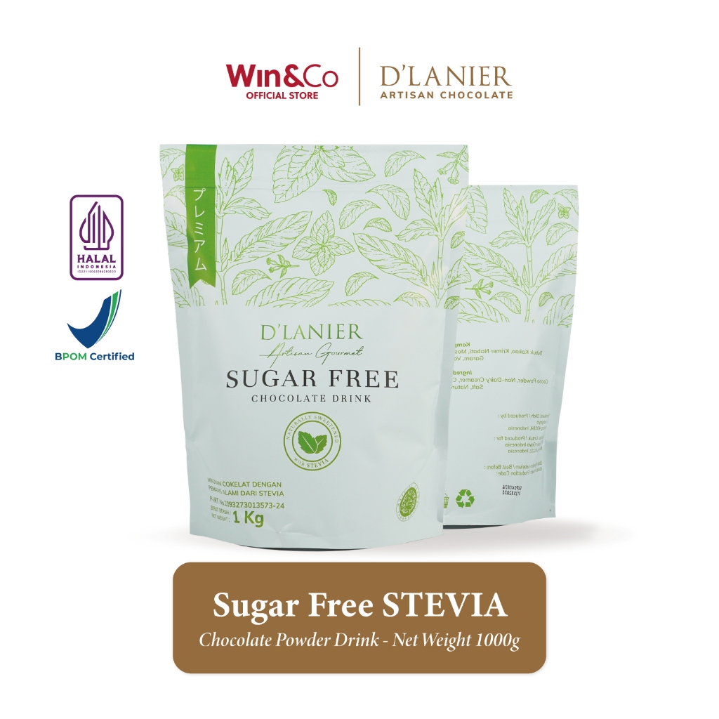 

D'Lanier Sugar Free (Powered by STEVIA) Drinking Chocolate - 1 kg