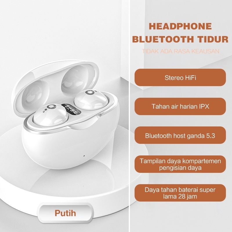 Sleep Bluetooth Headset Wireless S800 Mini Headset Sleep Headset Bluetooth 5.3 Comfortable to wear U
