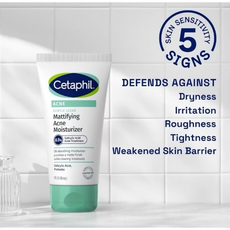 CETAPHIL GENTLE CLEAR MATTIFYING ACNE MOISTURIZER WITH 0.5 SALICYLIC ACID 89 ML