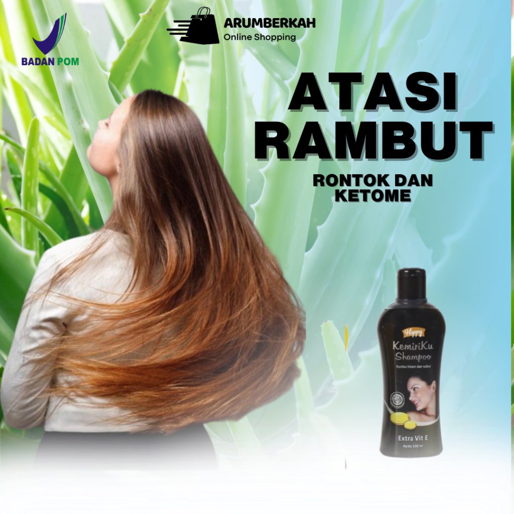 Sampo Kemiri Vitamin Pelurus Rambut Tanpa Catok Bpom