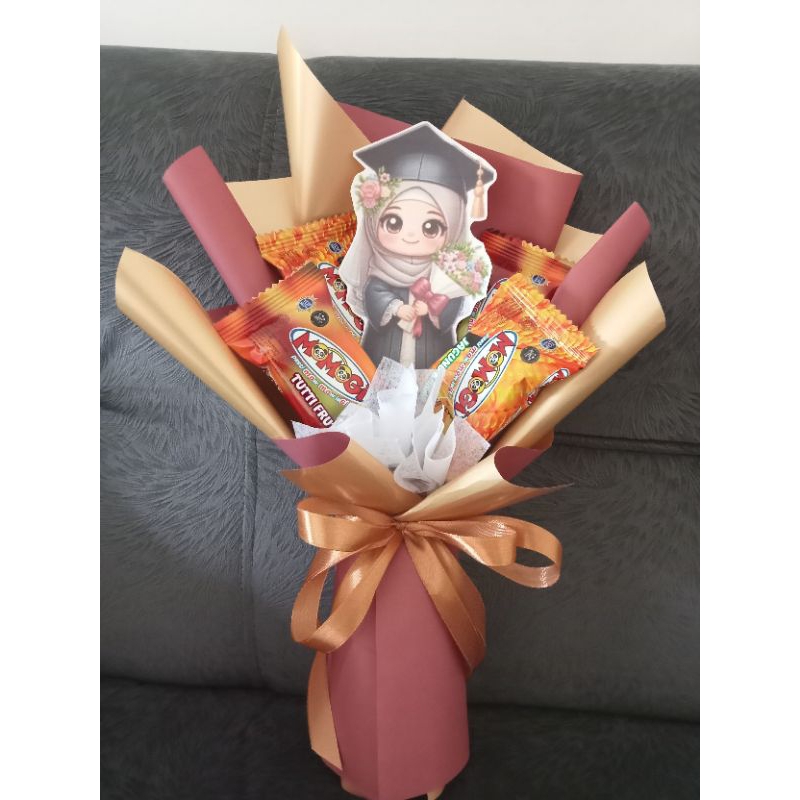 buket Snack,jajanan anak anak, buket topper wisuda,mini buket