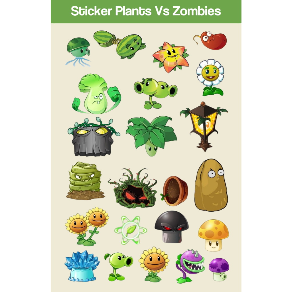 

Stiker PLANT VS ZOMBIE Custom 10x15cm - Aesthetic Keren HP & Laptop - Arutala | Wajib Baca Deskripsi