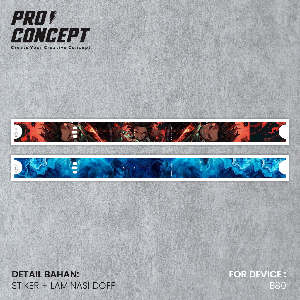

#OUT-7 PRO CONCEPT STIKER VYNIL PRINT CB~80 - KATALOG PART 1