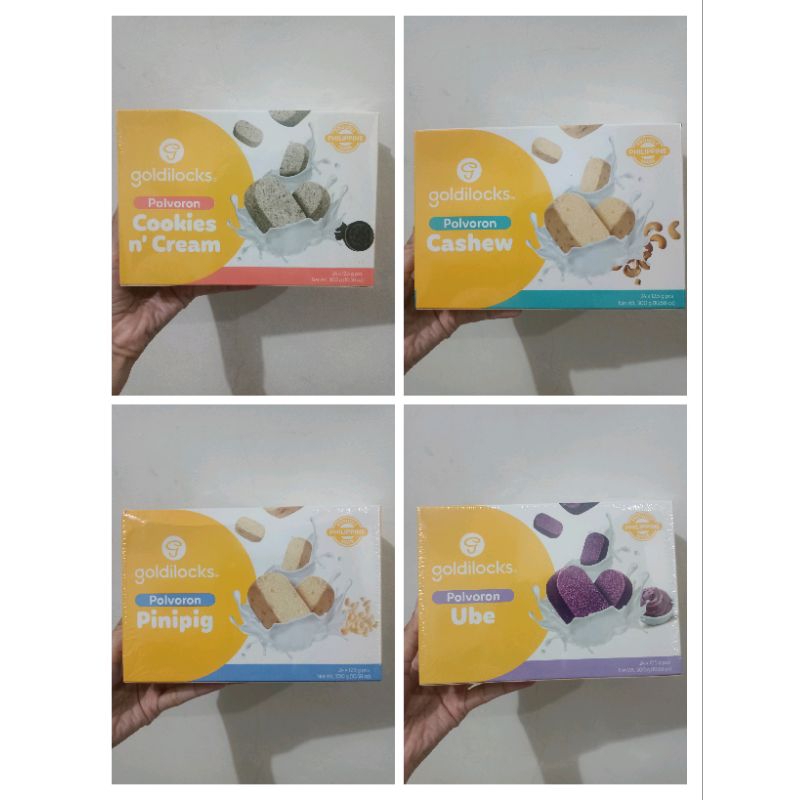 

(READY)GOLDILOCKS POLVORON UBE/CASHEW/PINIPIG/COOKIES 300GR