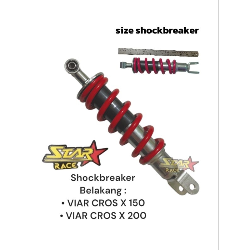 Sok-Breker Shockbreaker Belakang Viar Cross 150,Viar Cross 200