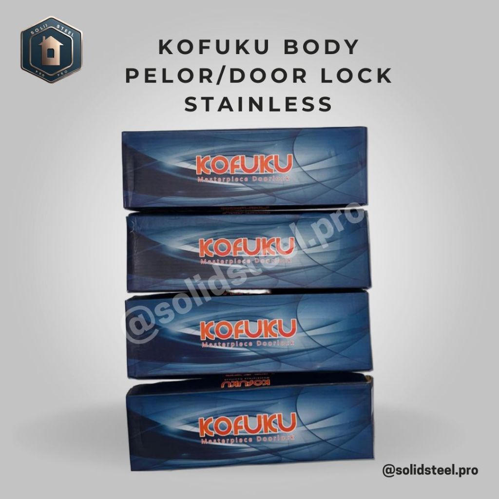 KOFUKU Door Lock Stainless Body Pelor - Kunci Pintu