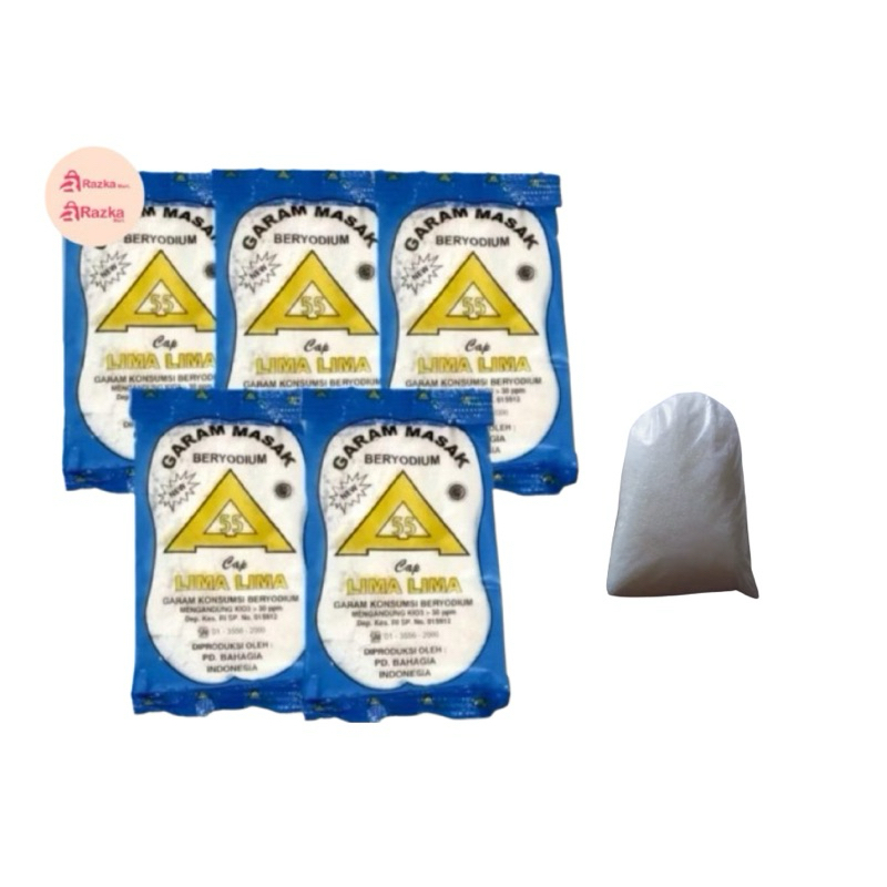 

Murah Garam Dapur Segitiga Mas 5pcs & 250gr Micin Repack