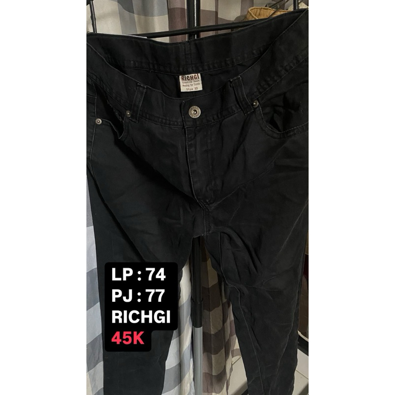 Celana Panjang Wanita Jeans Hitam