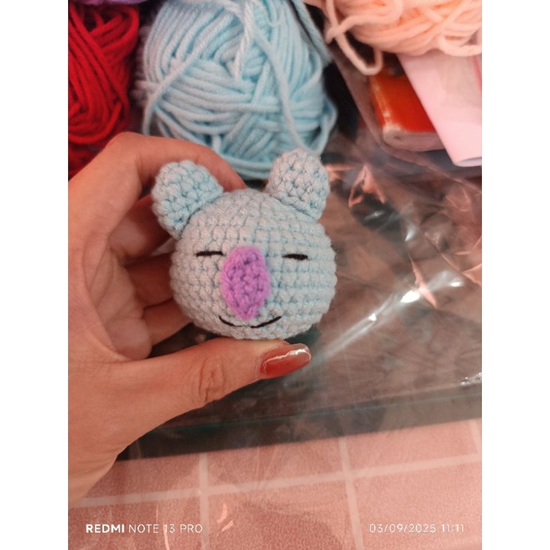 Gantungan Kunci Rajut BT21 Gantungan BTS Ganci Lucu