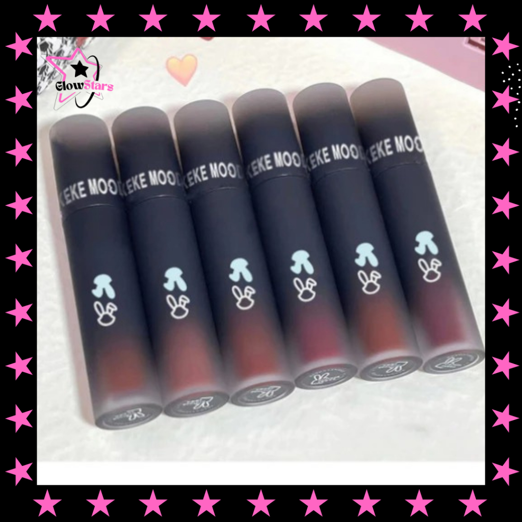 KEKEMOOD Glossy Lipstick Velvet Lip Glaze Dark Series Waterproof XX045