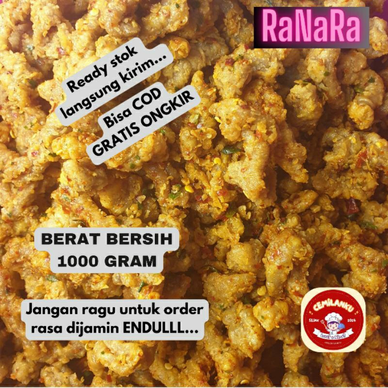 

Usus Ayam Krispi Pedas Daun Jeruk 1000gr, Snacks Ayam Keripik
