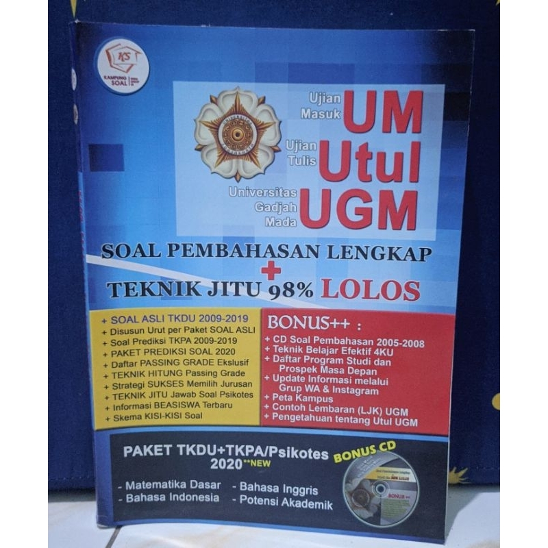 [PRELOVED] Buku Soal UM UTUL UGM TKDU TKPA TKA SAINTEK 2020