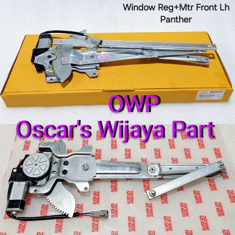 WINDOW REGULATOR + MOTOR FRONT LH  / REL KACA PINTU DEPAN KIRI + DINAMO MOBIL ISUZU PANTHER ORIGINAL