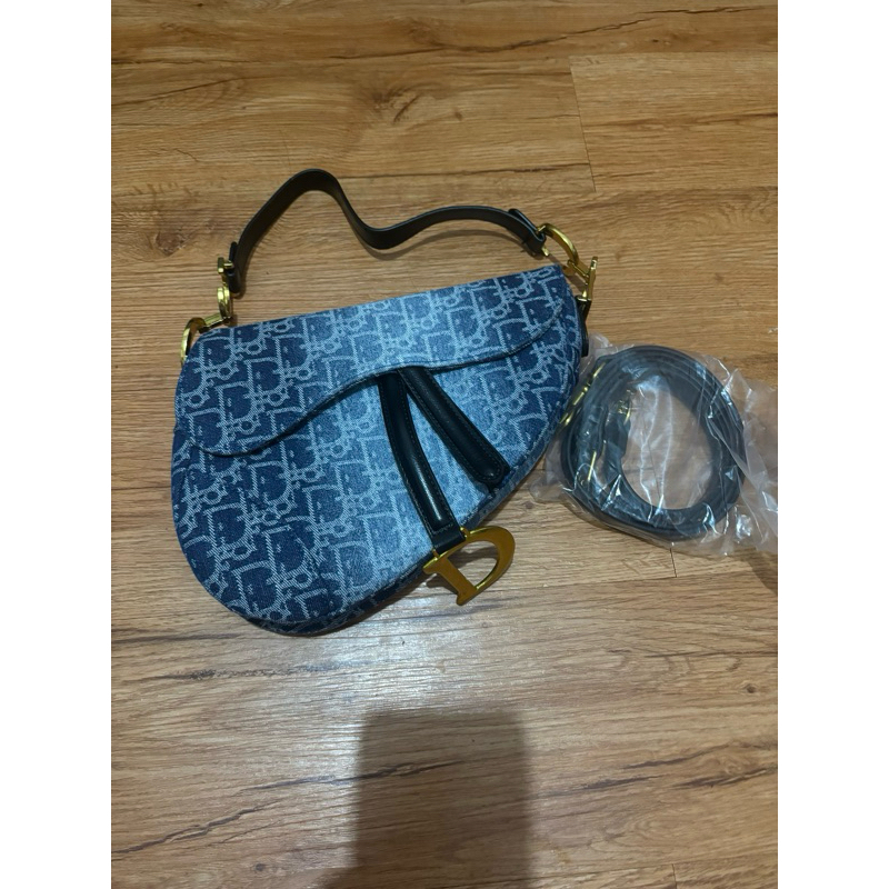 Tas Dior Denim Saddle