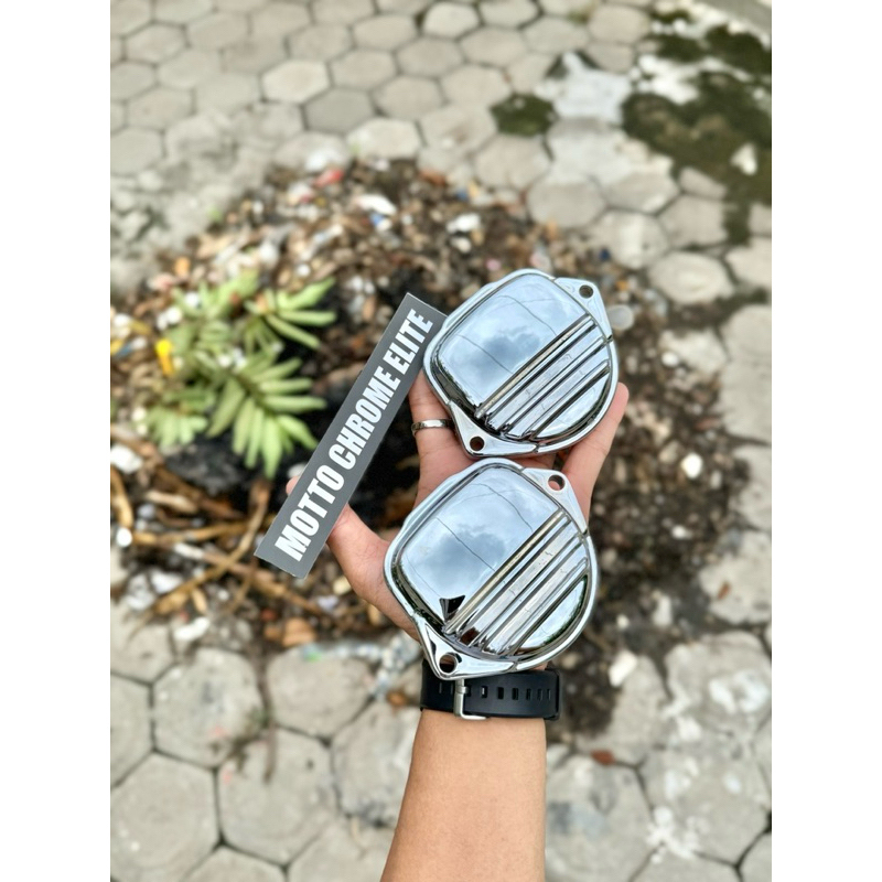 [CHROME CELUP] TUTUP NOKEN AS TIGER TUTUP GEAR TIMING ORI COPOTAN CHROME