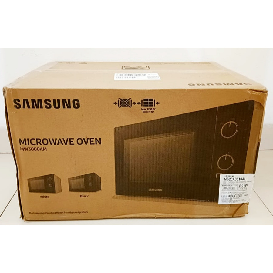 Microwave Samsung WM3000 Full Black Low Watt 700w Kapasitas 20 liter Murah Bdg Antapani