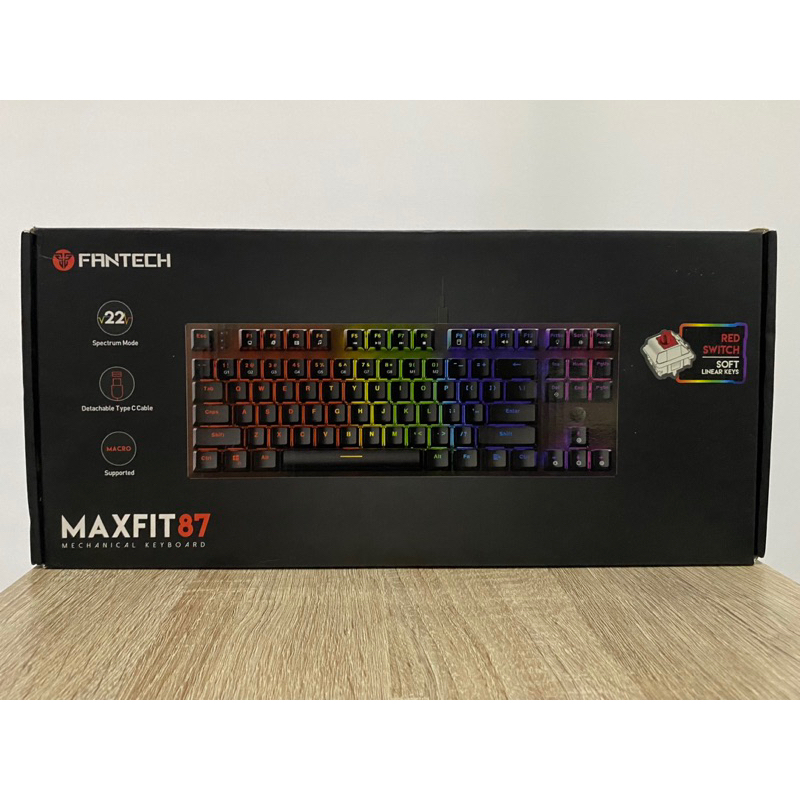 Fantech MAXFIT87 MK856 TKL Mechanical Keyboard RGB Hot-Swappable
