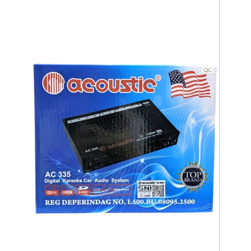 Pre Amp Acoustic AC-335 Parametric Digital Karaoke CAR Audio System