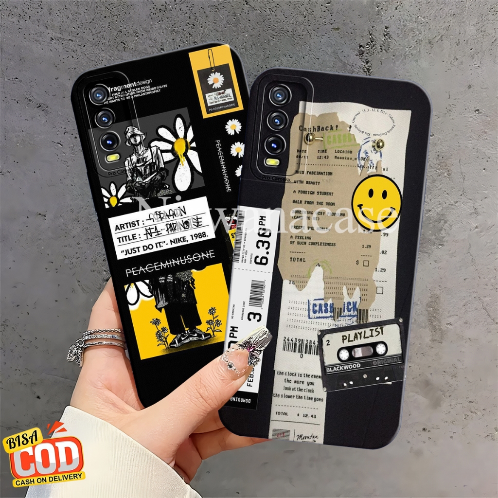 Kessing Hp Vivo Y12S Y20 Y20S Y20i Y20G Y20A Motif Stiker Sillikon Prro Camera Lentur - Fashion case