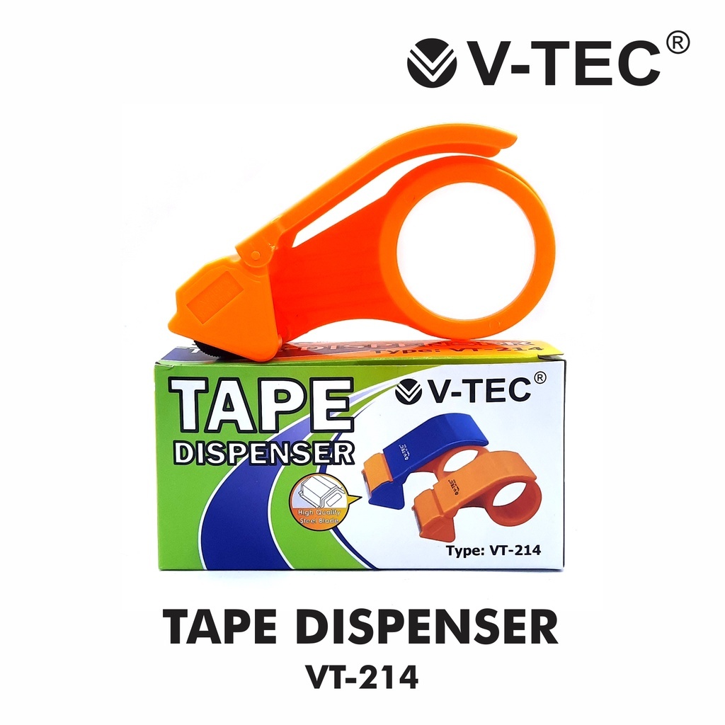 

Tape Dispenser V-TEC VT-214 / Tape Cutter Vtec / Pemotong Lakban / Pemotong Isolasi