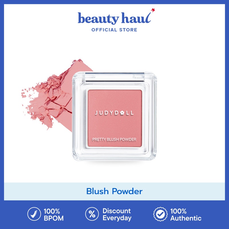 JUDYDOLL Blush Powder - Judydoll Blush Powder, Blush On Natural, Powder Blush Tahan Lama