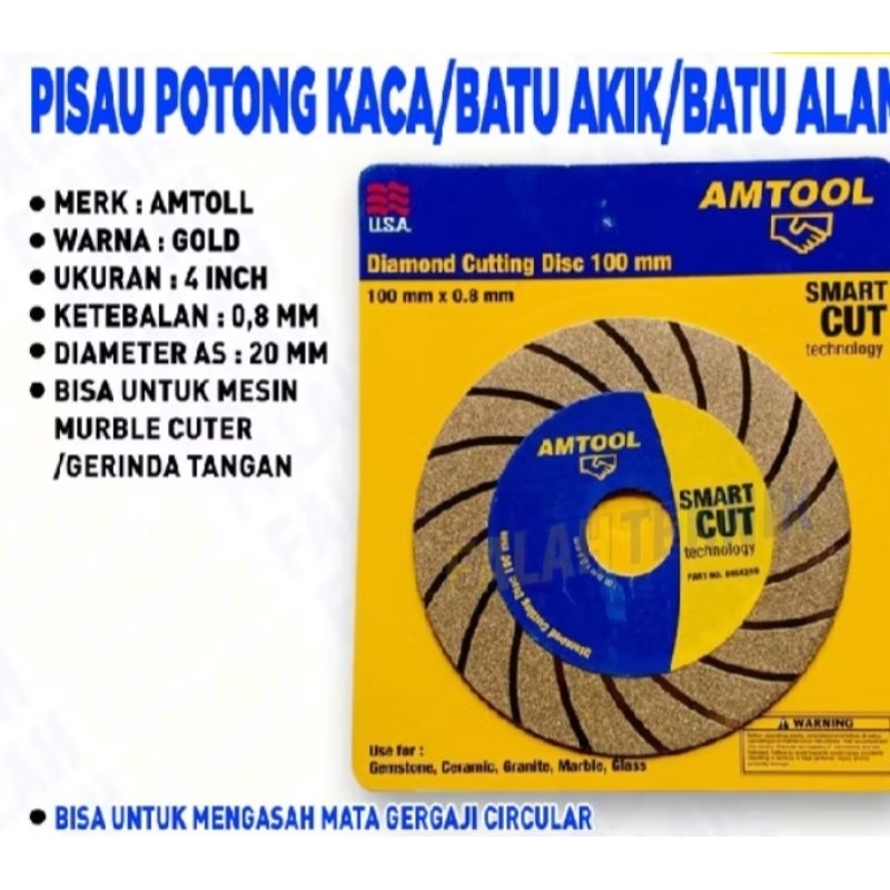 Pisau Potong Kaca / Pisau Potong batu akik / Batu alam Amtool