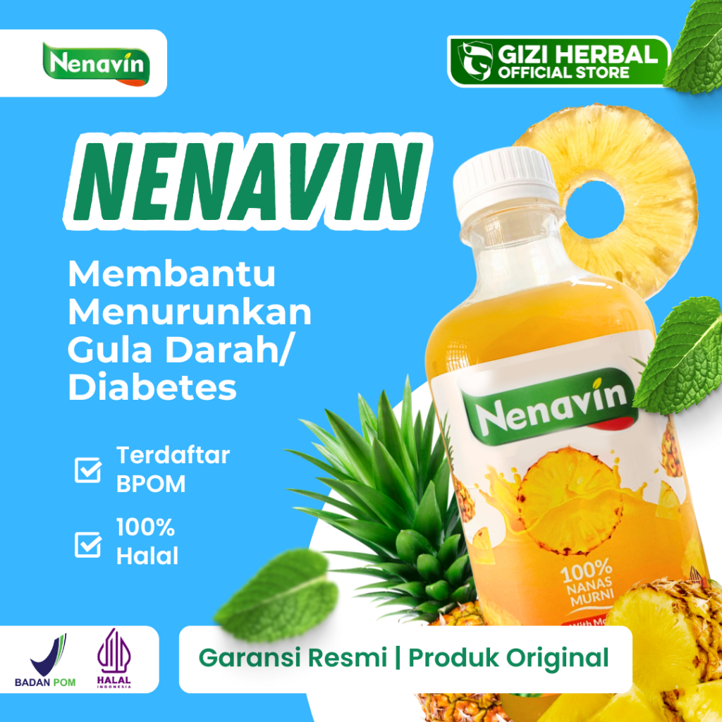 

NENAVIN Cuka Nanas Organik Membantu Menurunkan Kadar Gula Darah Diabetes