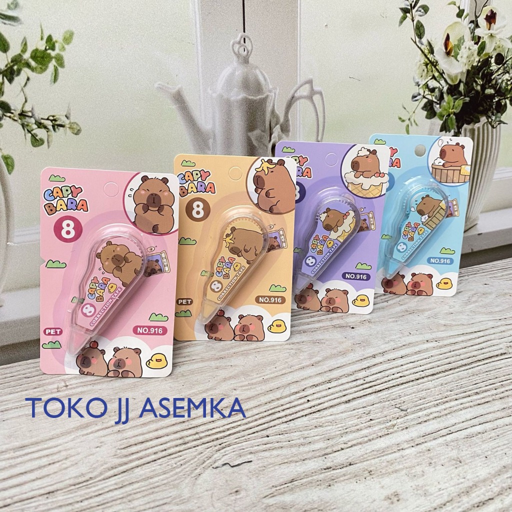 

CORECTION TAPE CAPYBARA SATUAN KECIL CT-1819 LUCU UNIK KARAKTER ALAT TULIS SEKOLAH TERMURAH COD