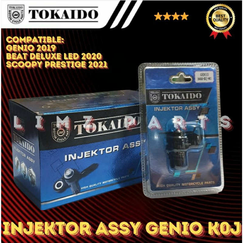 INJEKTOR ASSY GENIO 2019 (K0J) TOKAIDO .COMPATIBLE:BEAT DELUXE LED 2020,SCOOPY PRESTIGE 2021