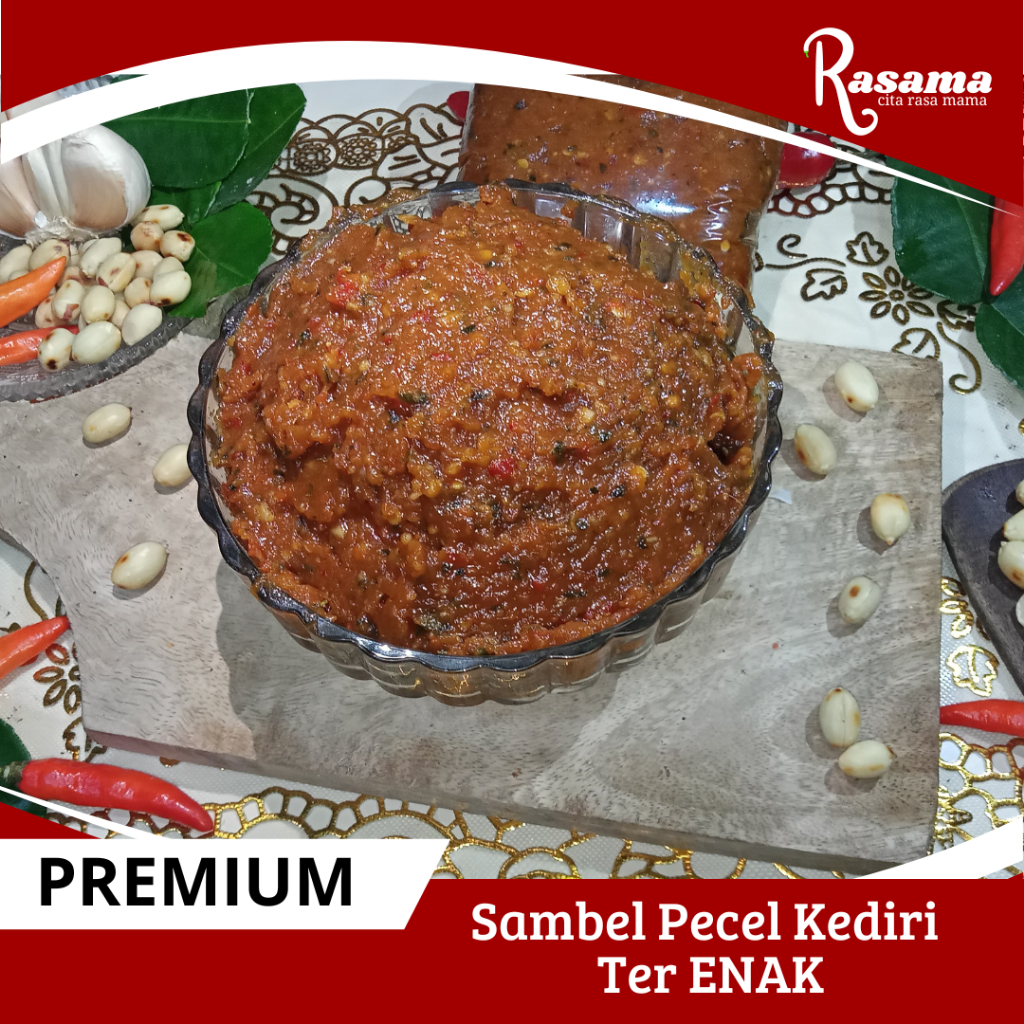 

RASAMA Sambel Pecel Kacang Premium Sangrai Khas Kediri | Bumbu Sambal Instan Tanpa Pengawet 250gr