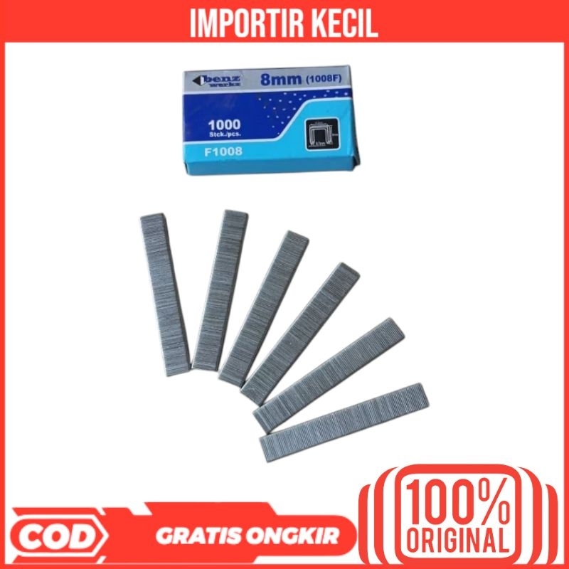 

BENZ ISI STAPLES TEMBAK ANGIN 1008F / STEPLES JOK MOTOR 1000 PCS