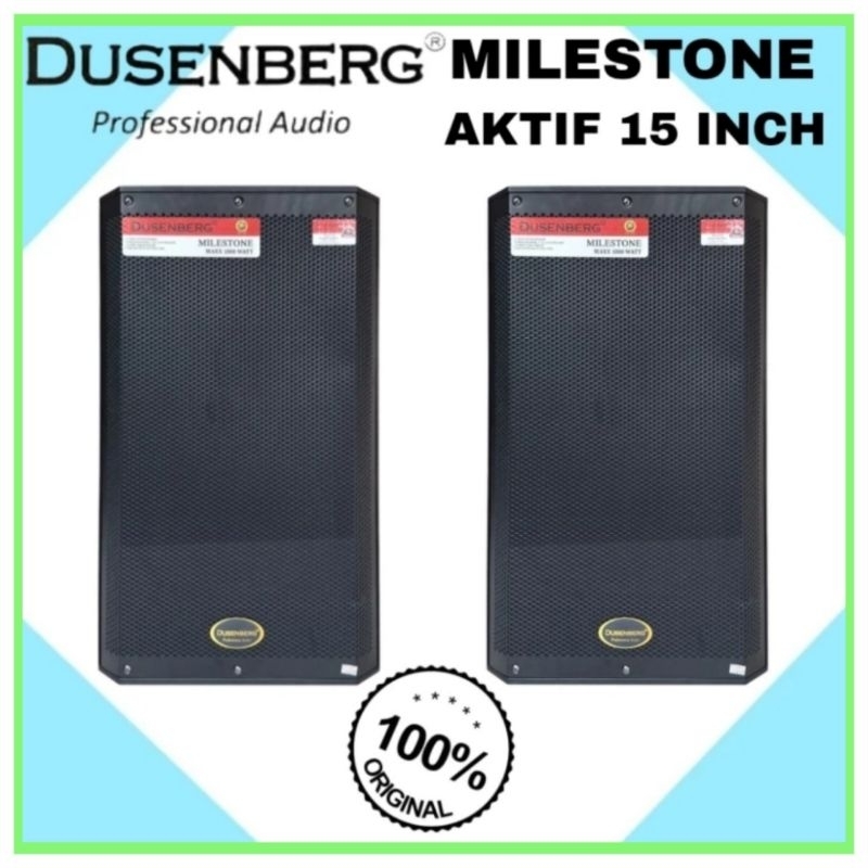 SPEAKER AKTIF BLUETOOTH KARAOKE SMART TV YOUTUBE DUSENBERG 15 INCH MILESTONE 15 SPEAKER KARAOKE INDO