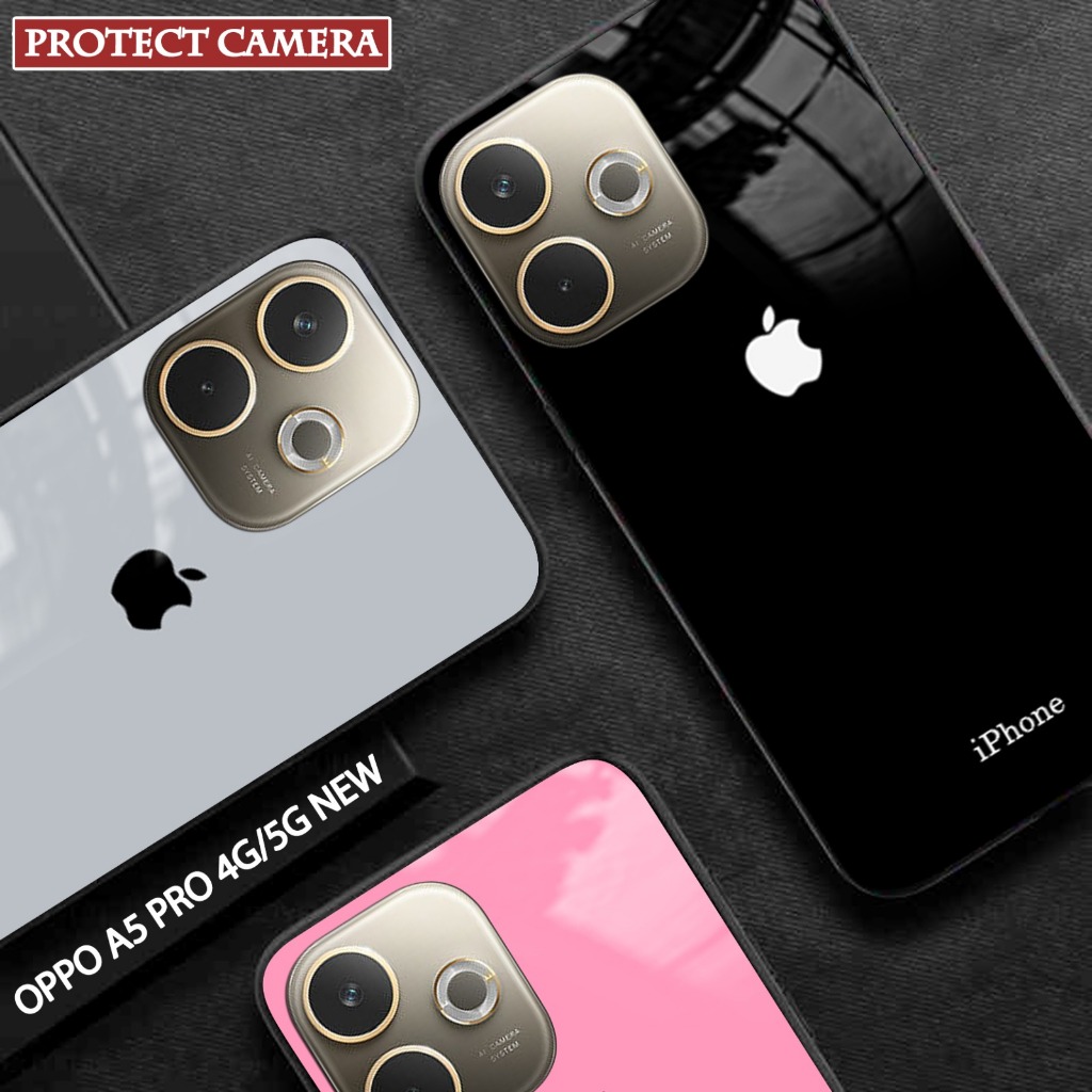 Softcase Kaca Oppo A5 Pro 4G 5G /A5 Terbaru [FC23] Casing Handphone - Pelindung Handphone - Aksesori