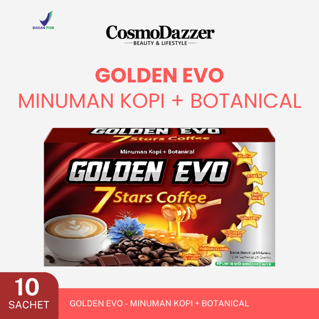 

GOLDEN EVO 7 STARS COFFEE - MINUMAN KOPI & BOTANICAL