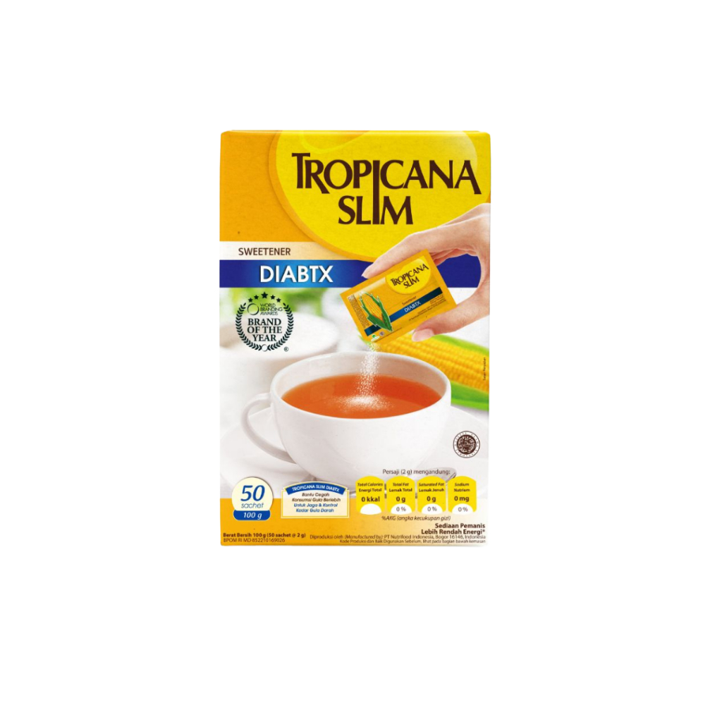 

Tropicana Slim Sweetener Diabtx 50 Sachet