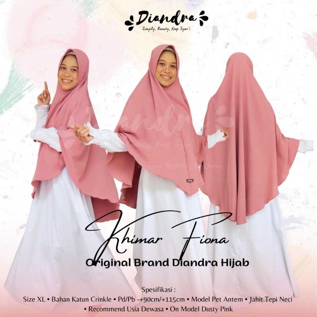 [DIANDRA HIJAB] KHIMAR CRINKLE TALI PET