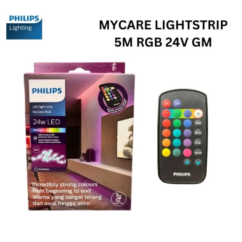 Philips LED Strip Light Strip MyCare RGB 5M 5 Meter w/ Remote