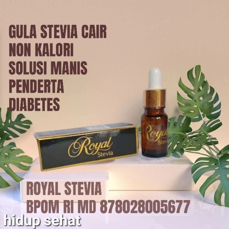 

Royal Stevia 15ml | Pemanis Alami Non Kalori | Aman Untuk Diet Gula & Diabetes | Gula tetes