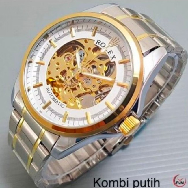 (COD) Jam Tangan Pria Rolex Automatic (Tanpa Baterai) Free Box Rolex