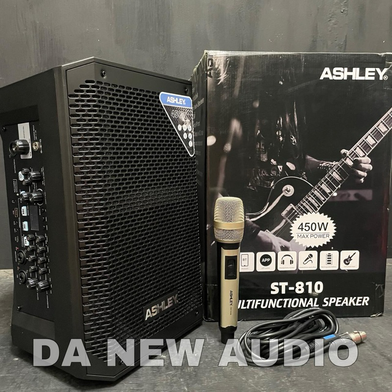 speaker aktif ashley st810 original free mic kabel dmvoice Ashley ST 810