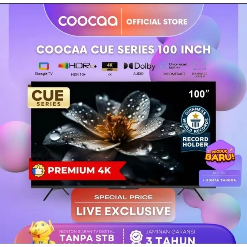 [NEW] [Google TV] COOCAA TV 100 inch Coocaa 100CUE8600)