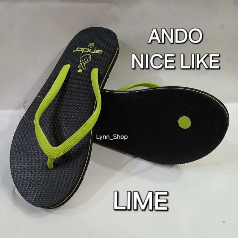 ANDO NICE LIKE #New Sandal Jepit wanita Ando 100% ORI