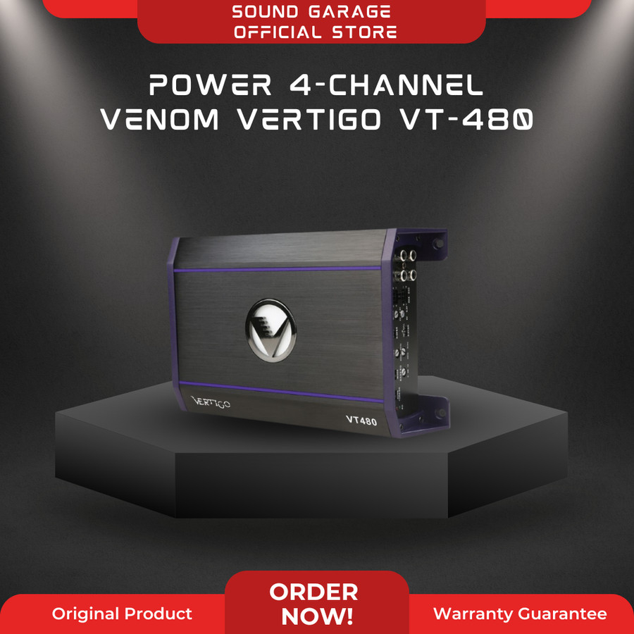 POWER AMPLIFIER 4-CHANNEL VENOM VERTIGO SERIES VT 480
