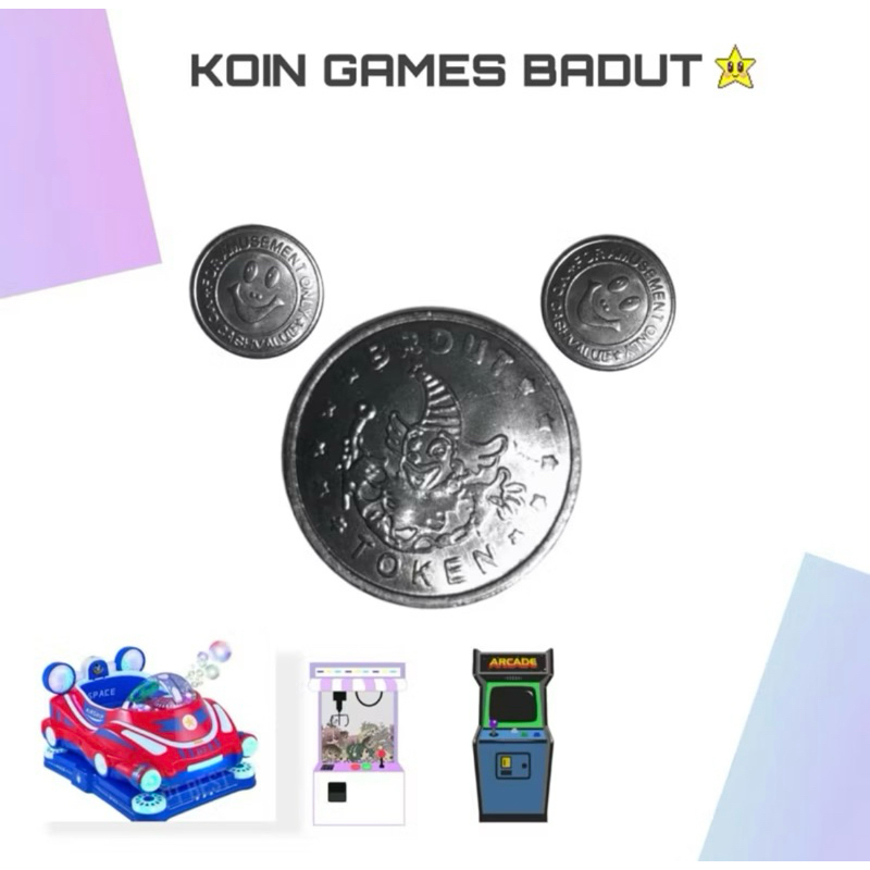 Koin Badut 25mm Baru NEW Import isi 1000buah